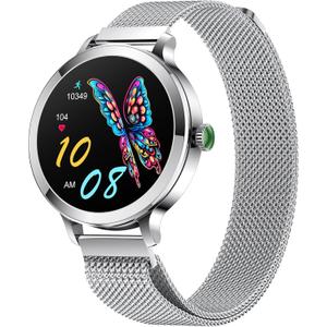 Smart Watches for Women with Blood Pressure/Answer Calls/Heart Rate/Step/Sleep/Multiple Sport Modes /IP68 Waterproof1.106" Fitness Tracker Smartwatch for iOS Android Visit The Store (Silver)