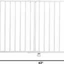 Regalo Top of Stairs Metal Pet Gate with Banister Kit, 2" L X 43" W X 30.5" H