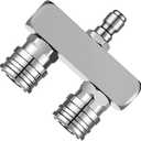 Pressure Washer Twin Nozzle,Selkie Stainless Steel Dual Power Washer Nozzle Tip, Pressure Washer Nozzles with Pressure Washer Spray Nozzles, 1/4 Inch Quick Connect, 5000 PSI