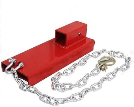 Munirater 2in Hitch Receiver Forklift Trailers Towing Adapter Pallet Forks Attachment with Chain Munirater 2in Hitch Receiver Forklift Trailers Towing Adapter Pallet Forks Attachment with Chain