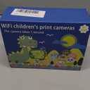 Camera for Kids, Instant Print Camera with WiFi Function 1080P Video Camera 2.4" Screen Selfie Camera with 32G TF Card, 4 DIY Stickers, 12 Colored Penls, 3 Rolls Print Papers for Girls Boys(Pink)