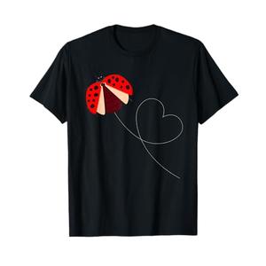 Funny Ladybug Design For Men Women Boys Girls Lady Bug Lover T-Shirt Size M