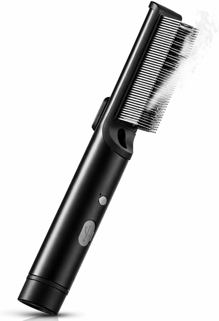 Pet Grooming Brush for Short & Fine Hair  Gentle Dog & Cat Brush  Soft Bristles for Sensitive Skin  Self-Cleaning with Light Steam