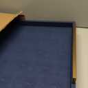 Large Navy Blue Decorative Tray for Ottoman,Stylish Rectangle Coffee Table Tray with Handles,Versatile Serving Tray for Living Room and Home Decor (20" x 20" x 3")