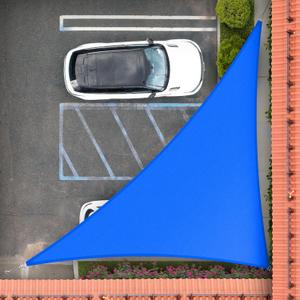 Royal Shade 12' x 12' x 17' Blue Right Triangle Sun Shade Sail RS-SLT, 95% UV Blockage, 200GSM Commercial Standard Heavy Duty, Water & Air Permeable Canopy Mesh for Patio (We Make Custom Sizes)