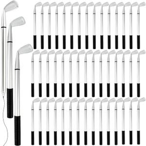 48 Pieces Golf Clubs Pens Golf Ballpoint Pens Golfing Pen Bulk Funny Props for Students Boss School Office Stationery Supplies