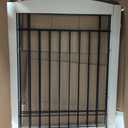 PAWLAND 72" Extra Wide Dog gate for The House, Doorway, Stairs, Freestanding Foldable Wire Pet Gate, Pet Puppy Safety Fence, 30" Height (White, 3 Panels)
