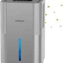 Dehumidifiers for Home 95 OZ Water Tank(1000 sq. ft) Dehumidifier for Bathroom with Auto Shut Off,7 Colors Light, Quiet Sleep Mode Dehumidifier for Bedroom, Basement, RV, Closet