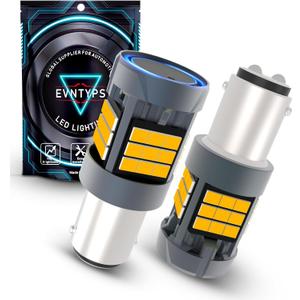1157 LED Bulb Amber Yellow With Built in Resistor 1157NA Turn Signal Bulbs Anti Hyper Flash CANBUS Error Free,1157A 2057 2357 2357A 7528 1034 Blinker Bulb 1000% Super Bright(2pcs)