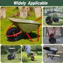 13 Inch 1 PC Rubber Pneumatic Replacement Tires and Wheels 4.00-6 with 5/8'' Axle Bore Hole, Inflated Air Wheel for Wheelbarrow/Wagon/Hand Truck/Trolley/Garden Scooter etc.