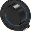 Grat 3 for Magsafe Magnetic Phone Grip Stand, 360 Rotatable Silicone Strap Phone Loop Holder, Detachable Ring Kickstand Compatible with iPhone 17 Pro Max Air 16 15 14 13 12, Black