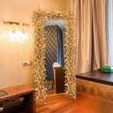 6.5 Ft Fall Leaves Daisy Vine Garlands Artificial Autumn Garland with Wildflower Sunflower Daisy Eucalyptus Garland for Thanksgiving Harvest Door Mantle Fireplace Party Table Home All Year Round Decor