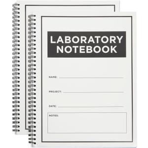 Bright Creations Carbonless Laboratory Notebook with 100 Sheets, Engineering Paper (8.5x11 In, 2 Pack)