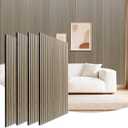 NeatiEase 4Pcs Acoustic Wood Panels for Wall, 48"x24" Wood Slat Wall Panel