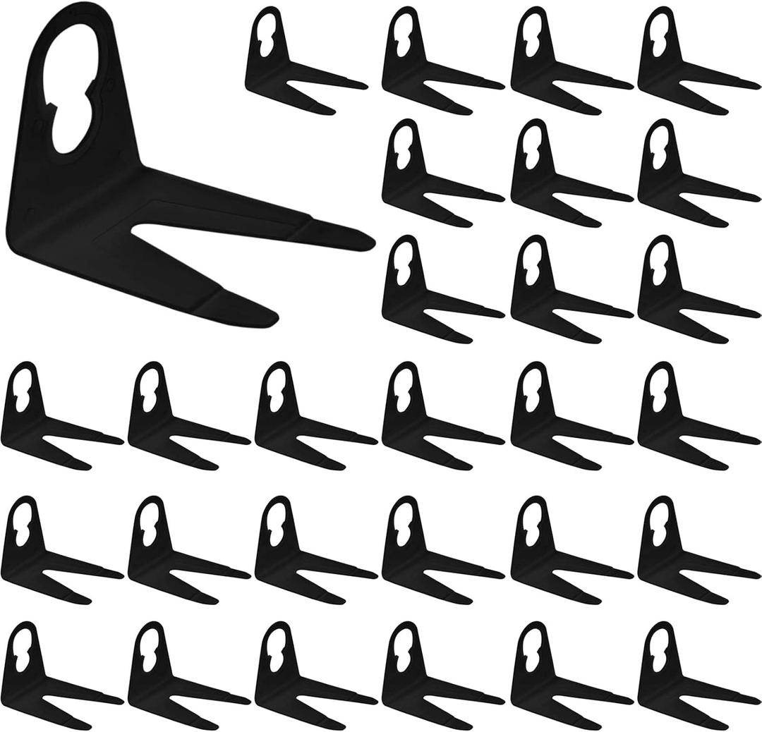 Mudder 200 Pack Christmas Light Clips for Outside, Original Shingle Tab Light Clips for C7 C9, Plastic Weatherproof Outdoor Roof Gutter Hooks for Christmas Home Decor, Black