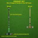 [6 Players]Premium Croquet Set for Families, BroWill Croquet Set with Carrying Bag for Yard Outdoor Lawn Backyard Games for Kids Adults All Ages, 35 Inch