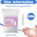 FTEVEN 910g / 2LB Stuffing Beads, Premium Plastic Weight Stuffed Beads, Poly Pellets Weighted Stuffing Bead, Stuffing for Stuffed Animals, Bean Bags, Pillow Cushion