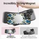 FUNMIKO for iPhone 16 Case Wireless Charging & Military-Grade Protection - Trendy Floral Design for Women Girls, Matte Non-Slip Phone Cover with Shockproof Corners - Exquisite Motif