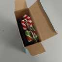 Malier 2 Pack Christmas Dog Collar With Bowtie  Classic Stripe for Girls and Boys, Cute Adjustable for Small Medium Large Dogs Cats Pets