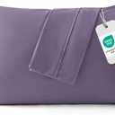 Bedsure King Size Pillow Cases Set of 2 - Grayish Purple Brushed Microfiber Pillowcases 2 Pack, Super Soft Pillow Case Cover with Envelope Closure for Kids, Wrinkle, Fade Resistant, 20x36 Inches