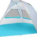 WolfWise Beach Tent Anti-UV Portable Sun Shade Shelter Blue