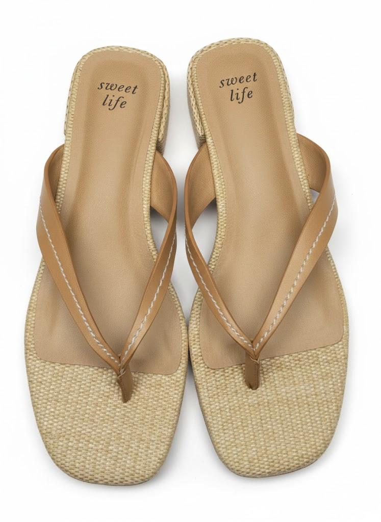Sweet life, Flip flops, Size:10, Helen, Beige
