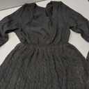 Women's Scoop Neck Peplum Sweater Long Sleeve Cable Knit Dressy Casual Pullover Tops, Size M