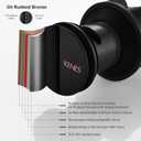 KENES Oil Rubbed Bronze Pop Up Bathroom Sink Drain with Overflow, Lavatory Bathroom Vanity Sink Drain Stopper, Sink Drain Assembly with Overflow Anti Clog Pop Up Drain