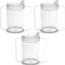Providence Spillproof 12oz Adult Sippy Cup with Handles - Independence Sip Cups for Adults with Limited Mobility - Handicap Cups for Elderly Care - Made in the USA - PSC 50-3 Pack