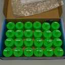 LANKER 24 Pack Flameless Led Tea Lights Candles, Flickering Green Battery Operated Electronic Fake Candles, Decorations for Party, Christmas, Halloween and Festival Celebration (Green)