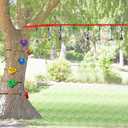 BeneLabel 2 Pcs Ninja Monkey Bars for Obstacle Course Bars 250LB Capacity Trapeze Swing Bar for Slackline Wood & Ropes Swing Set Bars for Kids & Teens Ninja Line, Backyard (Blue)
