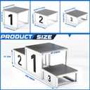 3 Pcs Stackable Winners Podium Metal First Second Third Place Winner Sports Podium Stand for Track and Field Sports Competitions, Award Ceremonies