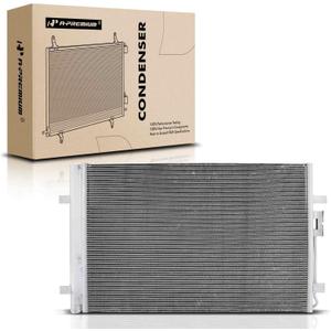 A-Premium A/C Condenser Compatible with Volkswagen Atlas 2018-2021, Atlas Cross Sport 2020-2021, 2.0L 3.6L