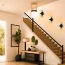 Indoor Warm Wall Sconces Sets of 2, Vanity Mirror Light Fixtures with 3000K E26 Bulb for Hallway Porch Corridor Home Decor