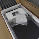 Rolanstar Computer Desk with Power Outlets & LED Light, 39 inch Home Office Desk with 3 Drawers and Storage Shelves, Writing Desk with Monitor Stand, Modern Work Desk for Home Office, Carbon Black