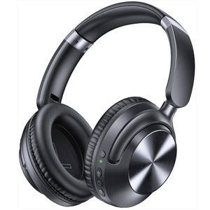 TAGRY Hybrid Active Noise Cancelling Bluetooth Headphones 100H Playtime Wireless Over Ear Headphone with Fast Charging Hi-Res Audio Headsets Comfort Earcup. black