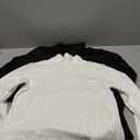 HOPLYNN 2/4 Pack Thermal Turtleneck Women Fleece Lined Turtle Neck Long Sleeve Shirts Mock Pullover Sweater Tops (Small, 1 Black 1 White)