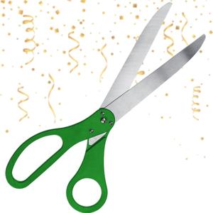 Giant Scissors for Ribbon Cutting - Green 25 Inch Grand Opening Scissors for Ribbon Cutting Ceremony Business Openings Special Events and Inaugurations