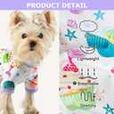 Dog Pajamas Pet Clothes for Small Dogs Girl Boy Soft Stretchy Spring Summer Puppy Cat Pjs Jammies Outfit Male Female (Cake)