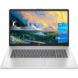 HP 17 Laptop, 17.3 HD+ Display, 11th Gen Intel Core i3-1125G4 Processor, 32GB RAM, 1TB SSD, Wi-Fi, HDMI, Webcam, Windows 11 Home, Silver