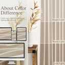 Cream Beige Linen Curtains for Living Room 126 Inches Long Light Filtering Semi Sheer Curtain Back Tab Modern Farmhouse Decor Elegant Drapes Floor to Ceiling High Window for Bedroom 52x126, 2 Panels