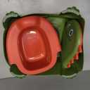 Potty Seat Potty Training Chair Baby Toddler Boys Girls Toddler Dinosaur Potty Comfortable Children 1-6 Years Old Baby Toilet Toddler Animal Potty Seat With Lid Back Potty Trainer (Green)