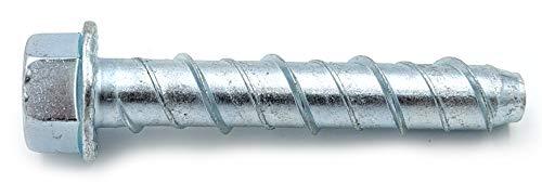 CONFAST LDC123 1/2" x 3" Zinc Plated Large Diameter Concrete Screw for Anchoring to Masonry, Brick or Block (18 Pack)