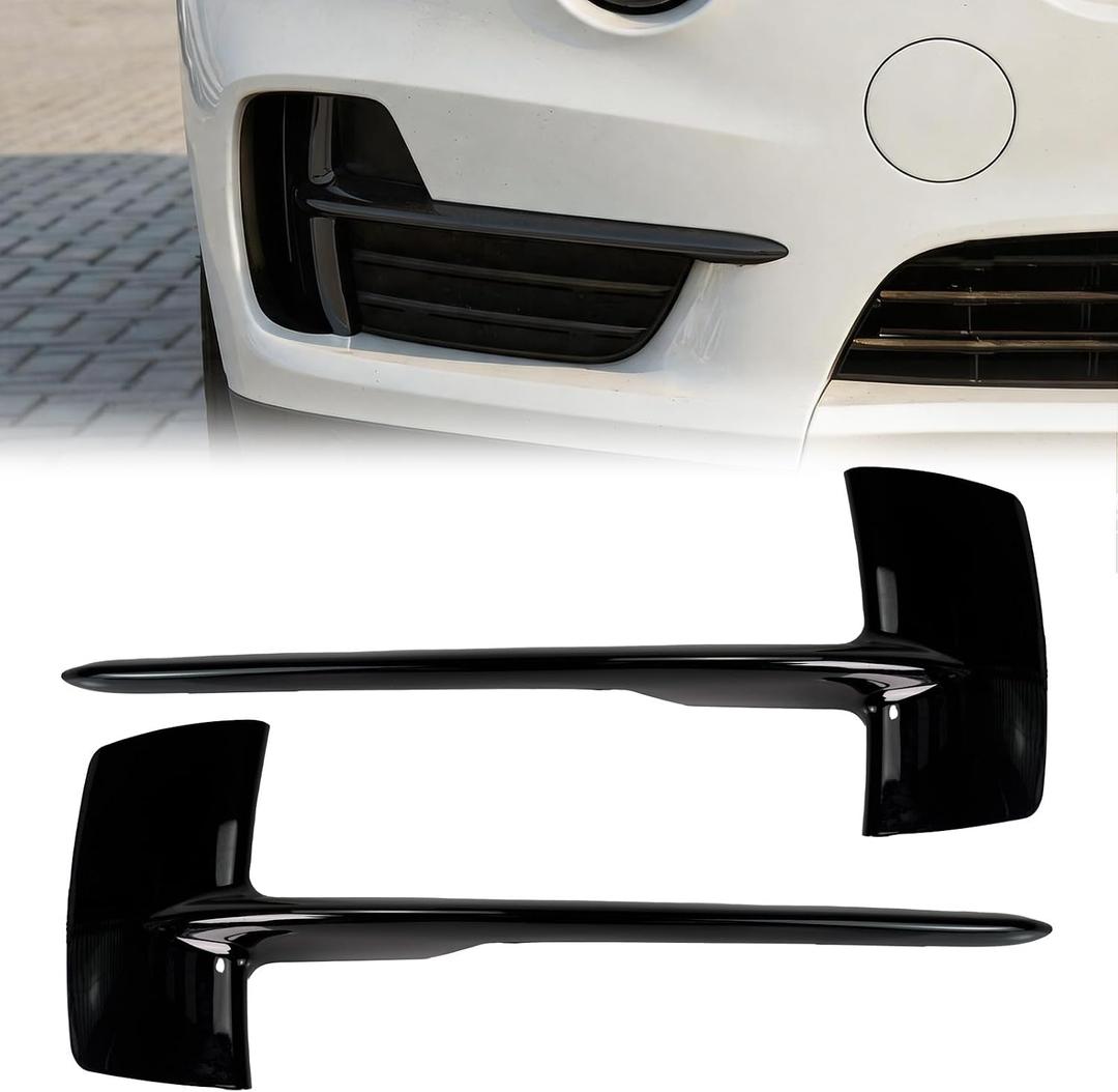 Front Bumper Grille Cover for BMW X5 F15 2014-2018, ABS Lower Bumper Face Bar Trim Left & Right, Replaces 51117303113 51117303114 BM8261234 BM8261233, Black