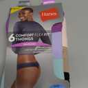 Hanes Women's Seamless Underwear Pack, Comfort Flex Fit Bikini Boyshort or Thong Panties, 6-Pack Large