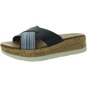 Earth Women's Finale Slide Sandal (6.5, Blue)