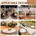24 Pcs 13 Inch Round Burlap Placemat Boho Jute Woven Charger Bulk Rustic Vintage Natural Brown Heat Resistant Dining Table Mat for Wedding Farmhouse Craft Home Kitchen Summer Party Decoration