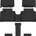 Auxko All Weather Floor Mats for Hyundai Palisade Hybrid 2026 7&8 Seats All Season TPE Accessories Guard Odorless Anti-Slip High Edge Floor Liners
