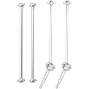 RC Metal CVD Drive Shaft Dogbone Joint Front Rear Set Upgrade Parts Compatible with WLtoys 144001 1/14 RC Car