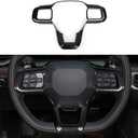Youtaiche Car ABS Carbon Fiber Trim Decal Sticker Interior Trim Cover Accessories for 2024 2025 2026 Ford Mustang